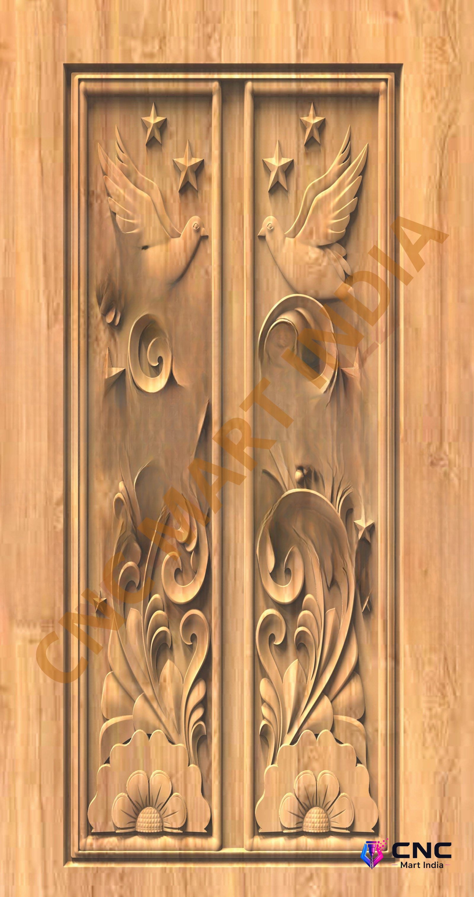 GSK EMBOSSING - EMD-17 Divine Carved Relief CNC Design